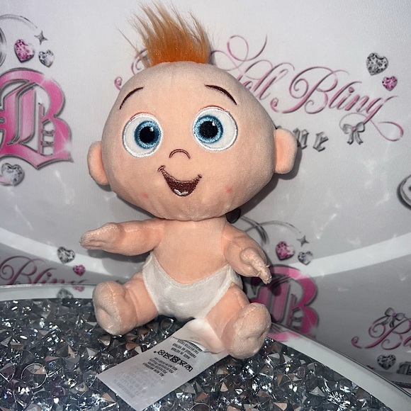 Disney Incredibles Baby Jack Jack Plush Diaper Stuffed Baby Doll stuffed toy 6” - Picture 1 of 6